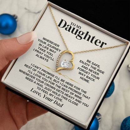 To My Daughter - Love Dad - Necklace Gift Set - SS308