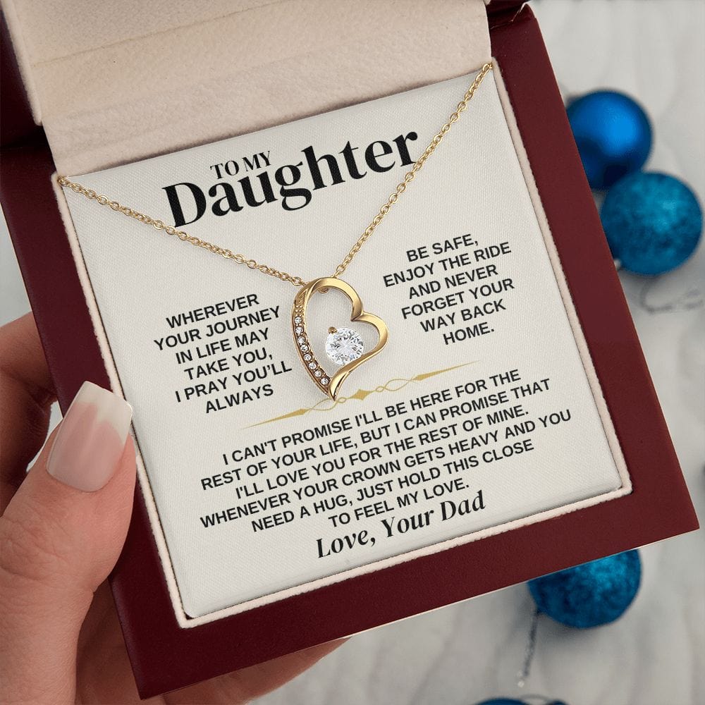 To My Daughter - Love Dad - Necklace Gift Set - SS308