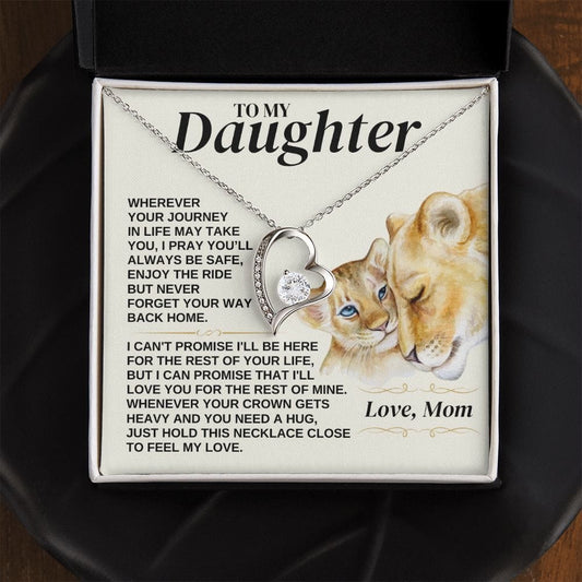 To My Daughter - Love Mom - Necklace Gift Set - SS308V2
