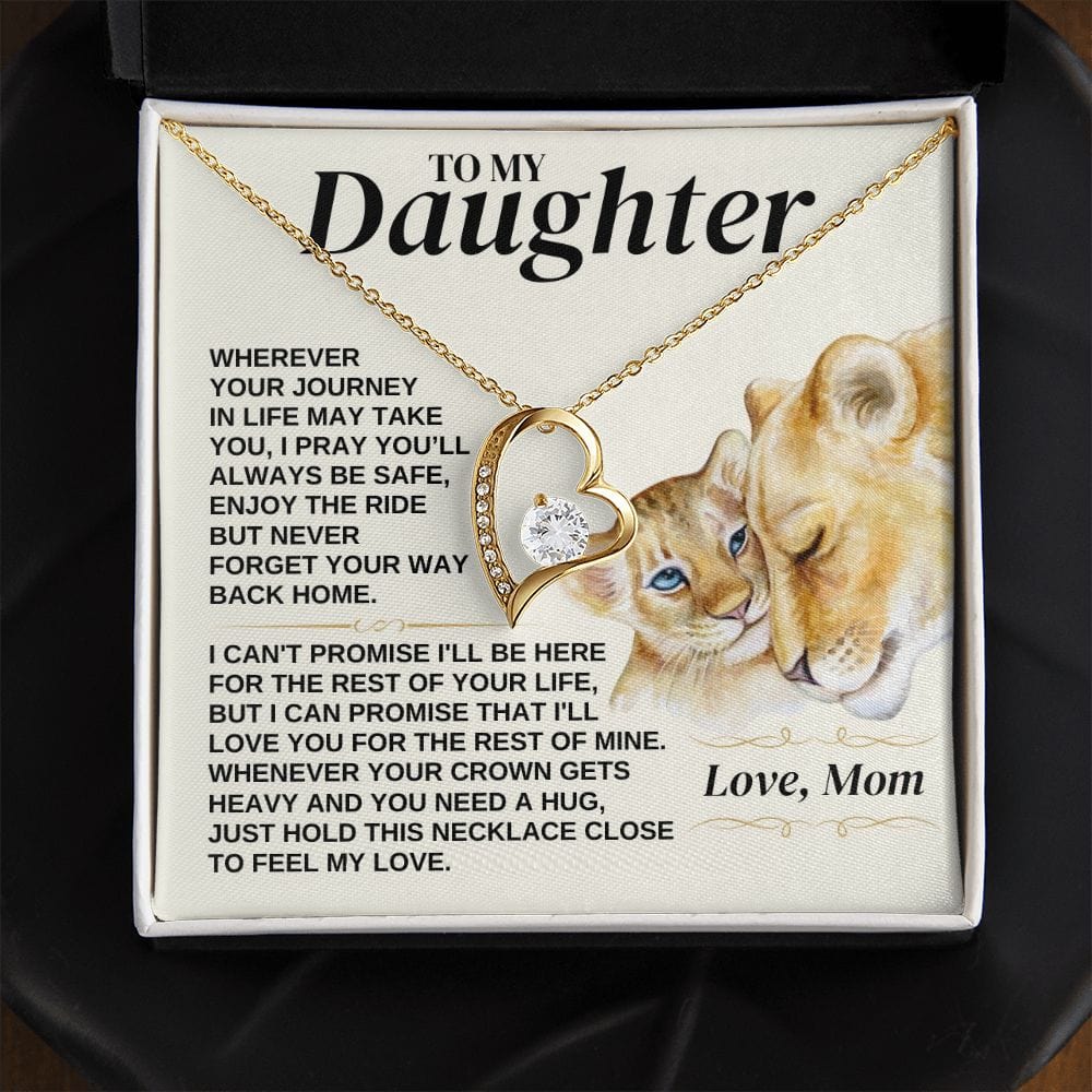 To My Daughter - Love Mom - Necklace Gift Set - SS308V2