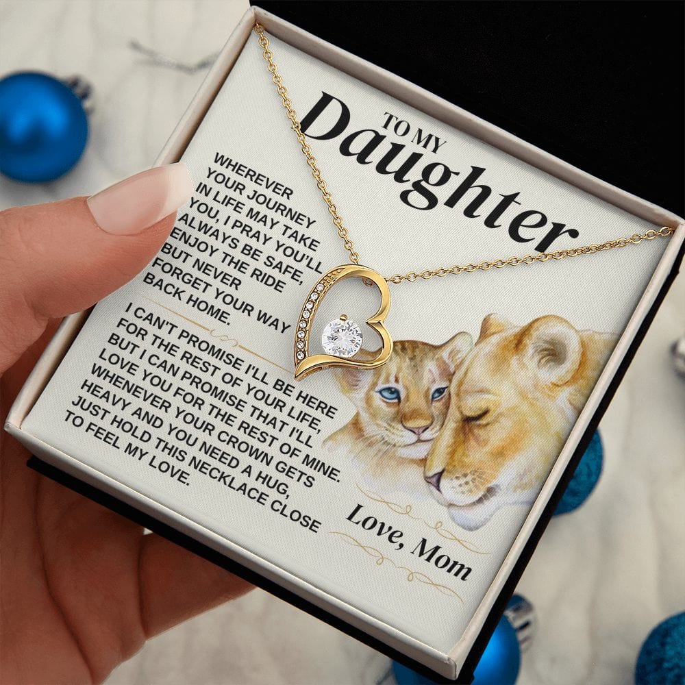 To My Daughter - Love Mom - Necklace Gift Set - SS308V2