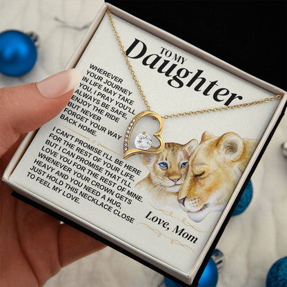 To My Daughter - Love Mom - Necklace Gift Set - SS308V2