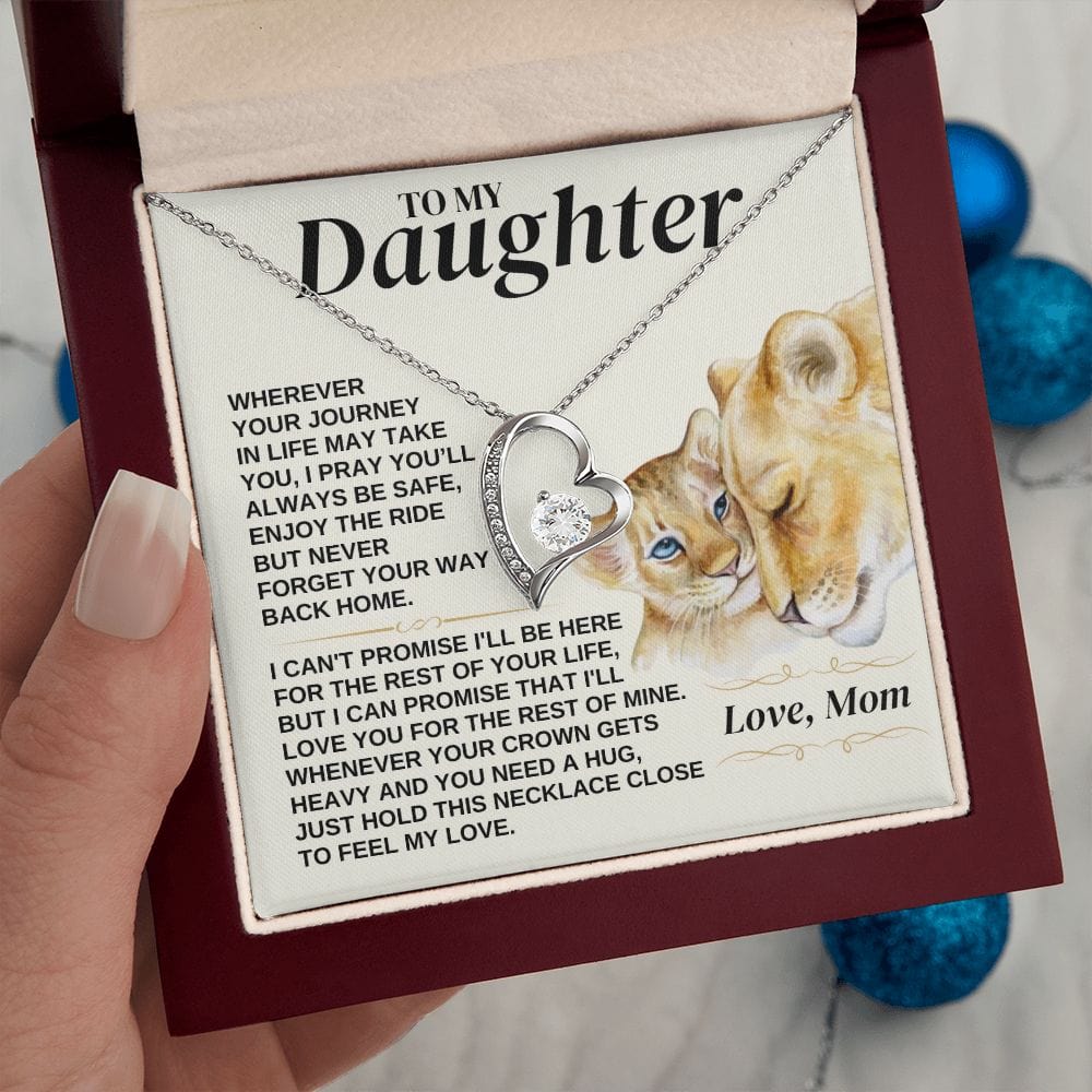 To My Daughter - Love Mom - Necklace Gift Set - SS308V2