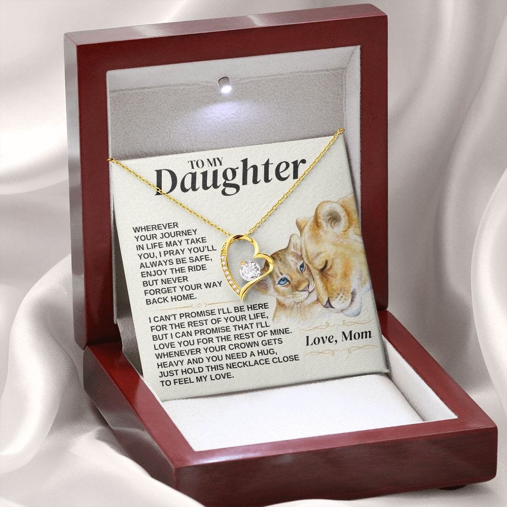 To My Daughter - Love Mom - Necklace Gift Set - SS308V2