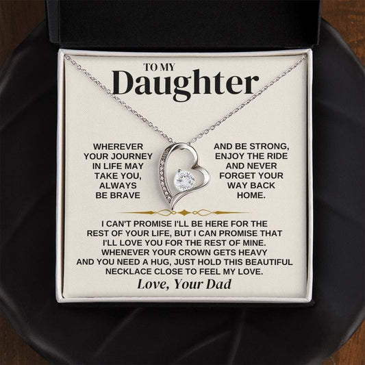 To My Daughter - Love Dad - Necklace Gift Set - SS310D