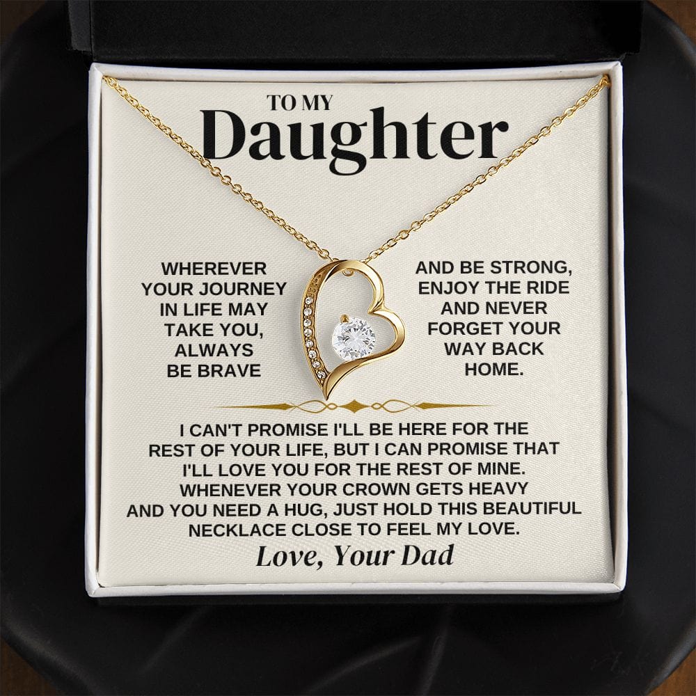 To My Daughter - Love Dad - Necklace Gift Set - SS310D