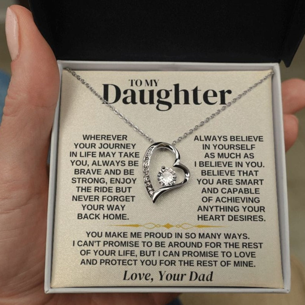 To My Daughter - Love Dad - Necklace Gift Set - SS318