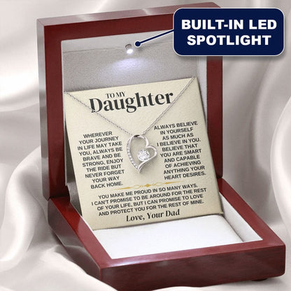 To My Daughter - Love Dad - Necklace Gift Set - SS318