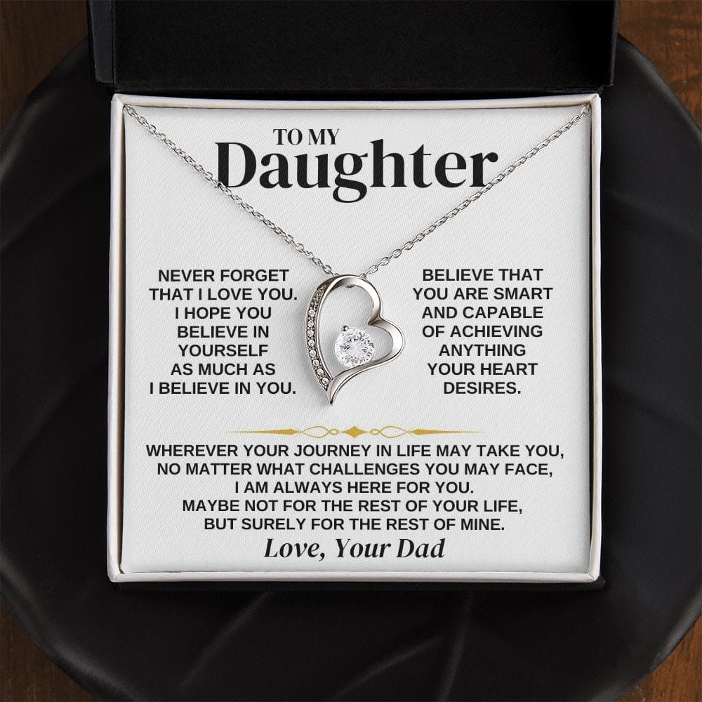 To My Daughter - Love Dad - Necklace Gift Set - SS346