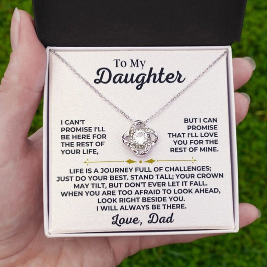 To My Daughter - Love Dad - Stand Tall - Love Knot Gift Set - SS426V2D