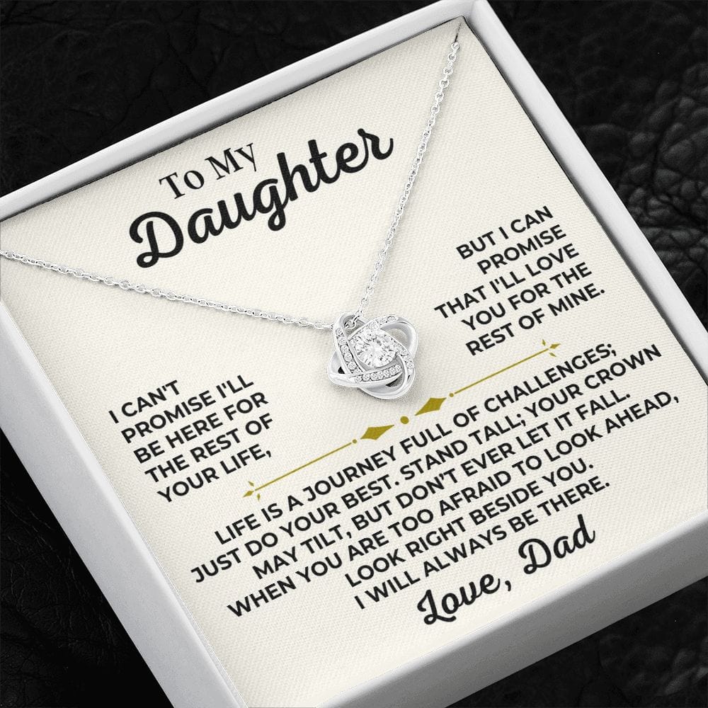 To My Daughter - Love Dad - Stand Tall - Love Knot Gift Set - SS426V2D