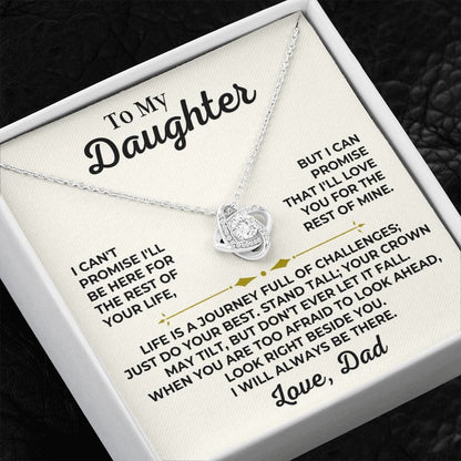 To My Daughter - Love Dad - Stand Tall - Love Knot Gift Set - SS426V2D