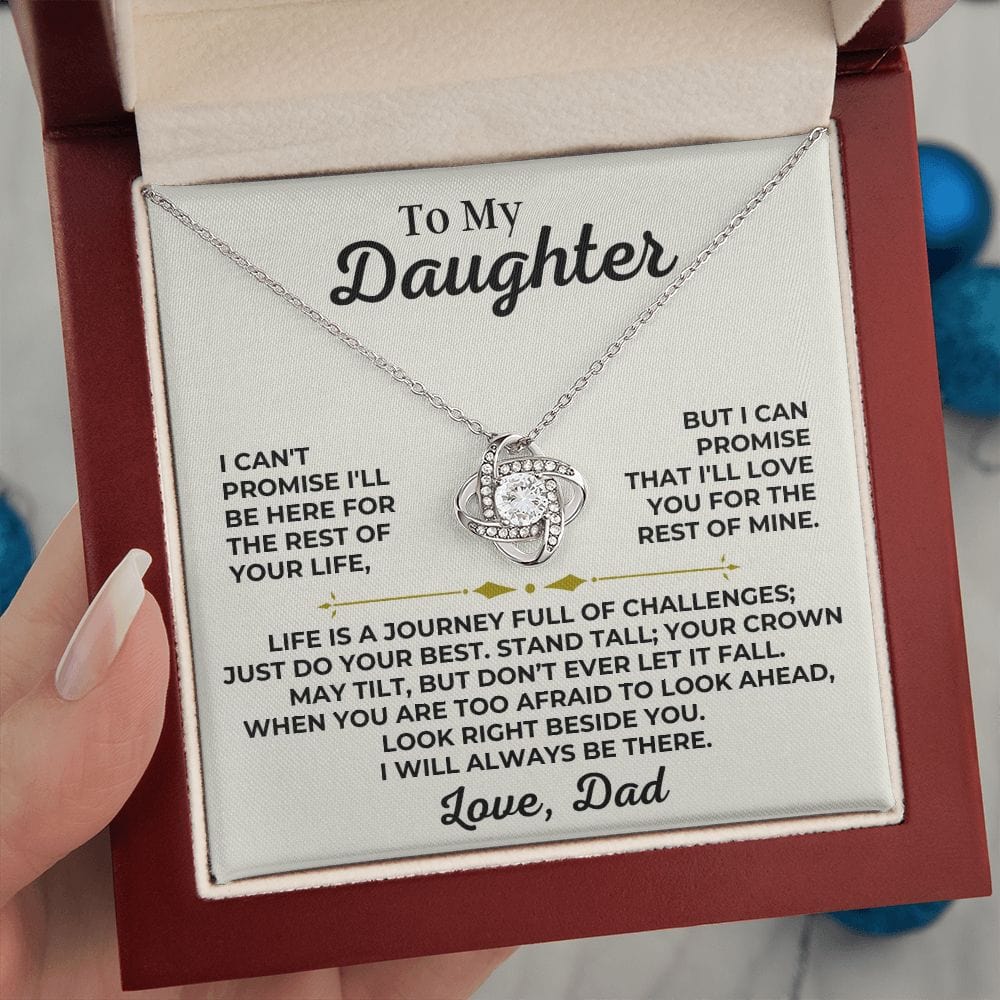 To My Daughter - Love Dad - Stand Tall - Love Knot Gift Set - SS426V2D