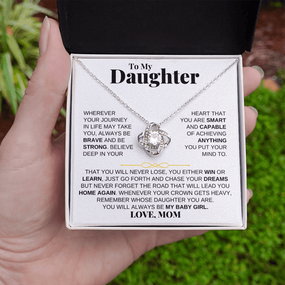 To My Daughter - Love Knot Gift Set - From Mom - SS204LKM