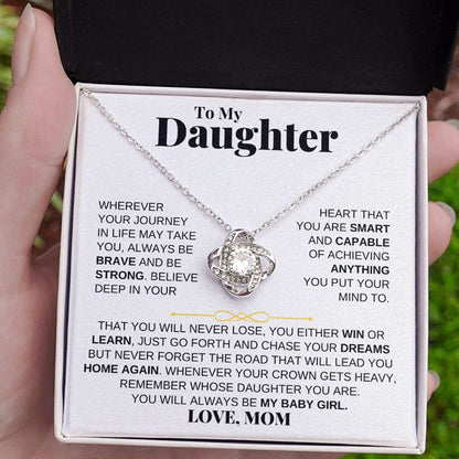 To My Daughter - Love Knot Gift Set - From Mom - SS204LKM
