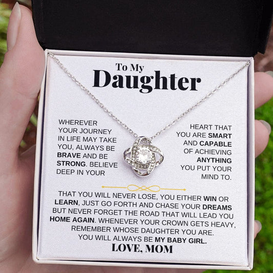 To My Daughter - Love Knot Gift Set - From Mom - SS204LKM