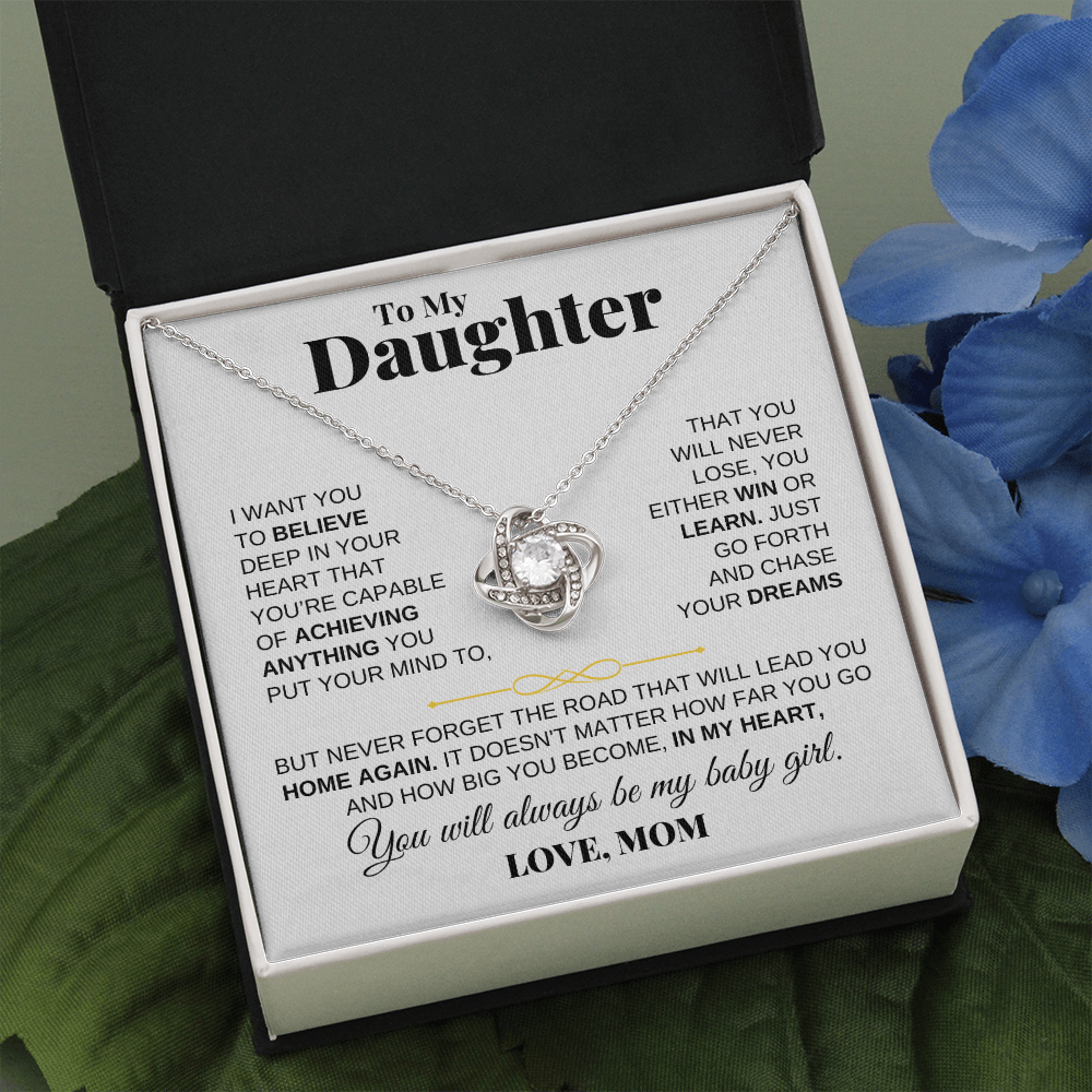 To My Daughter - Love Knot Gift Set - From Mom - SS206LKM