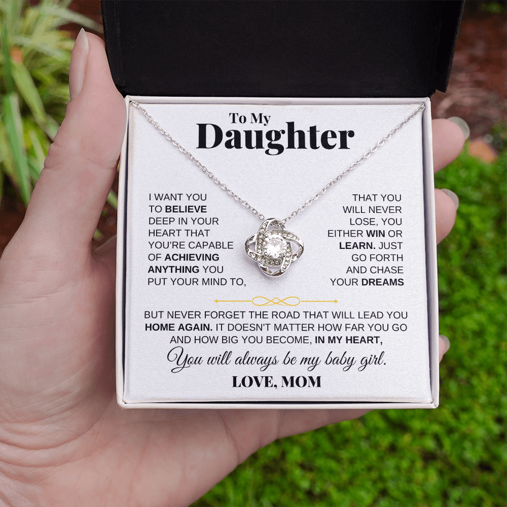 To My Daughter - Love Knot Gift Set - From Mom - SS206LKM