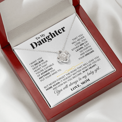 To My Daughter - Love Knot Gift Set - From Mom - SS206LKM