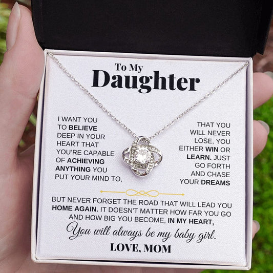 To My Daughter - Love Knot Gift Set - From Mom - SS206LKM