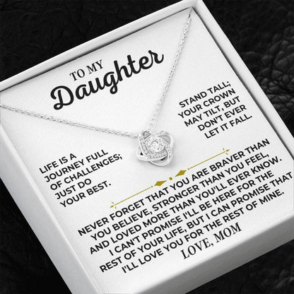 To My Daughter - Love, Mom - Love Knot Gift Set - SS439V2