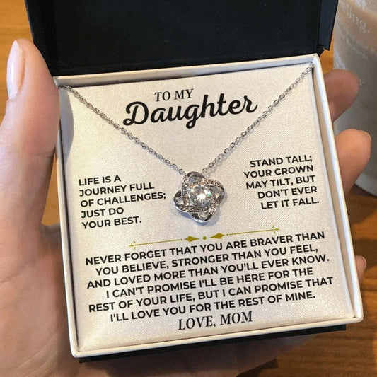 To My Daughter - Love, Mom - Love Knot Gift Set - SS439V2