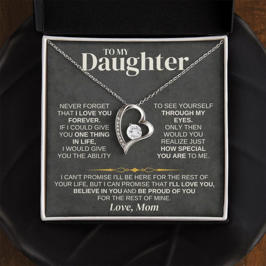 To My Daughter - Love Mom - Necklace Gift Set - SS332