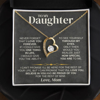 To My Daughter - Love Mom - Necklace Gift Set - SS332