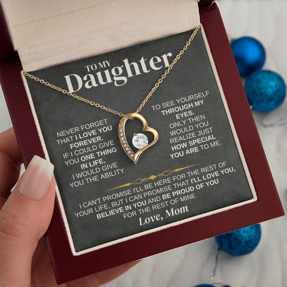 To My Daughter - Love Mom - Necklace Gift Set - SS332