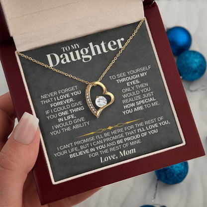 To My Daughter - Love Mom - Necklace Gift Set - SS332