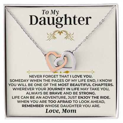 To My Daughter - Mom - Interlocked Hearts Gift Set - SS477DM