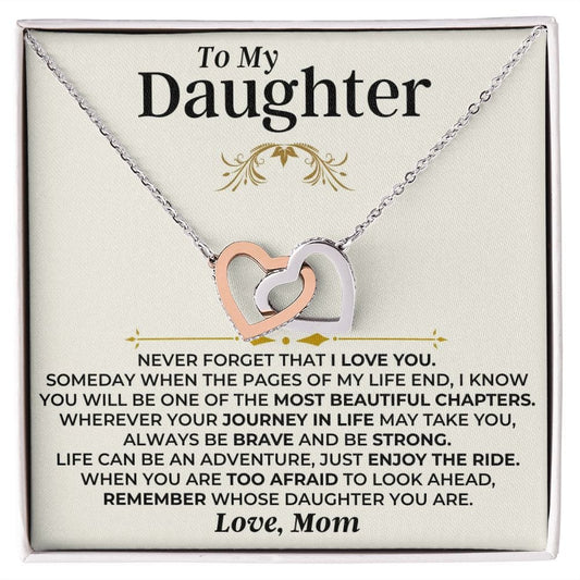 To My Daughter - Mom - Interlocked Hearts Gift Set - SS477DM