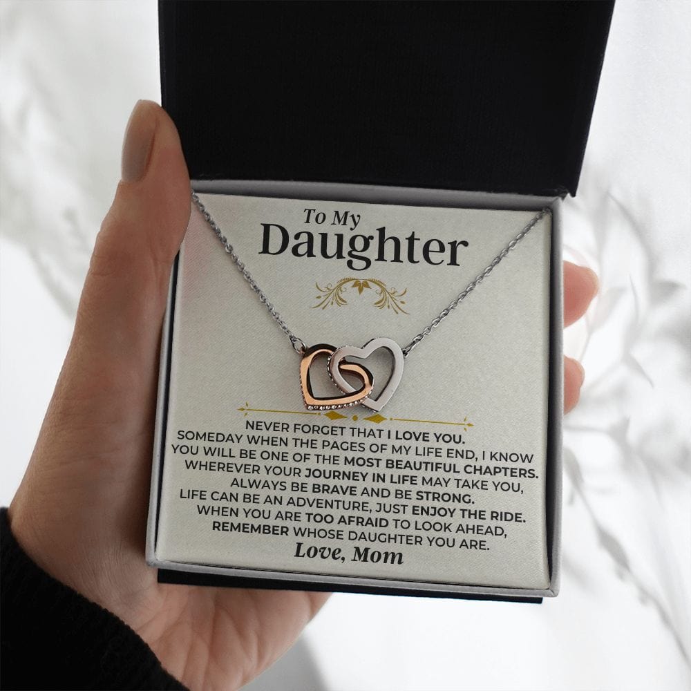 To My Daughter - Mom - Interlocked Hearts Gift Set - SS477DM