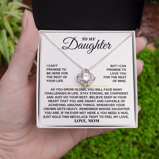 To My Daughter - Personalized - Beautiful Love Knot Gift Set - SS259