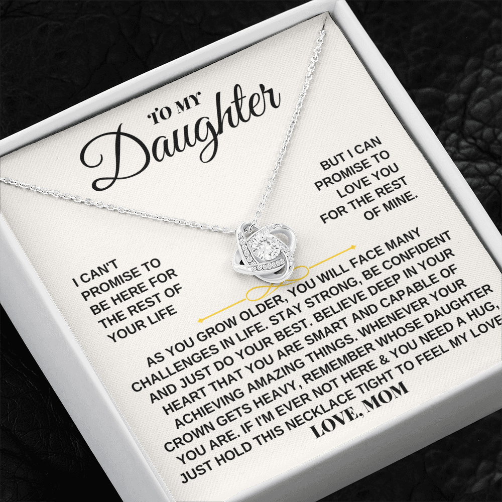 To My Daughter - Personalized - Beautiful Love Knot Gift Set - SS259
