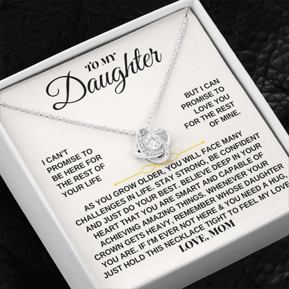 To My Daughter - Personalized - Beautiful Love Knot Gift Set - SS259