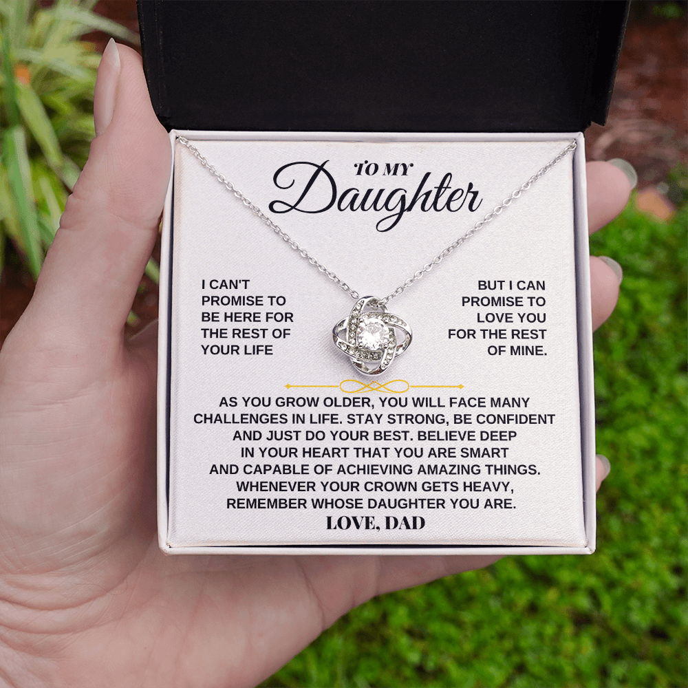 To My Daughter - Personalized Beautiful Love Knot Gift Set - SS260