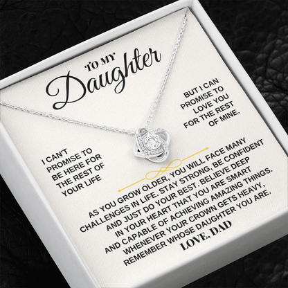 To My Daughter - Personalized Beautiful Love Knot Gift Set - SS260