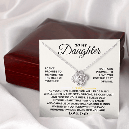 To My Daughter - Personalized Beautiful Love Knot Gift Set - SS260
