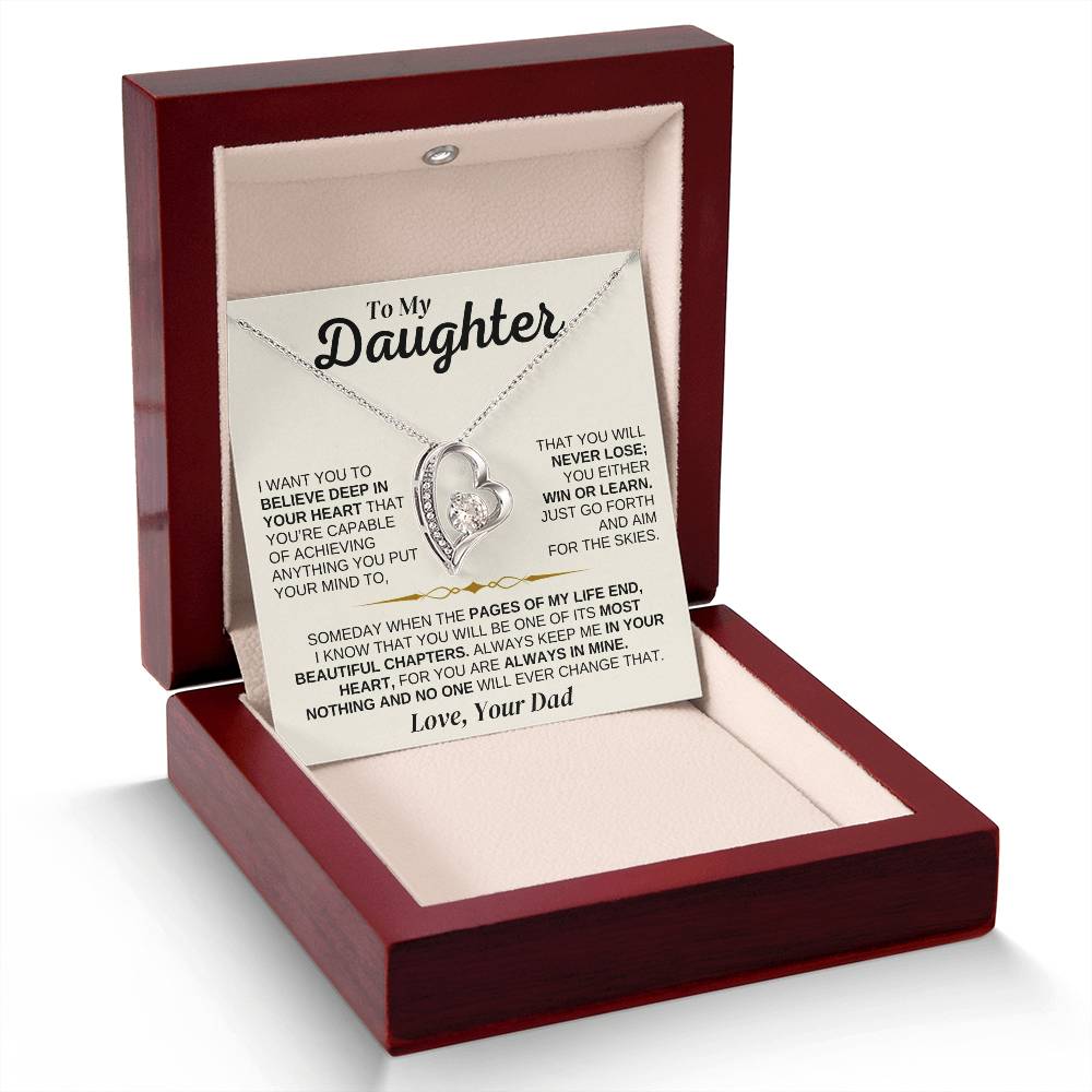 To My Daughter - You're Capable Of Achieving Anything - Necklace Gift Set - SS562