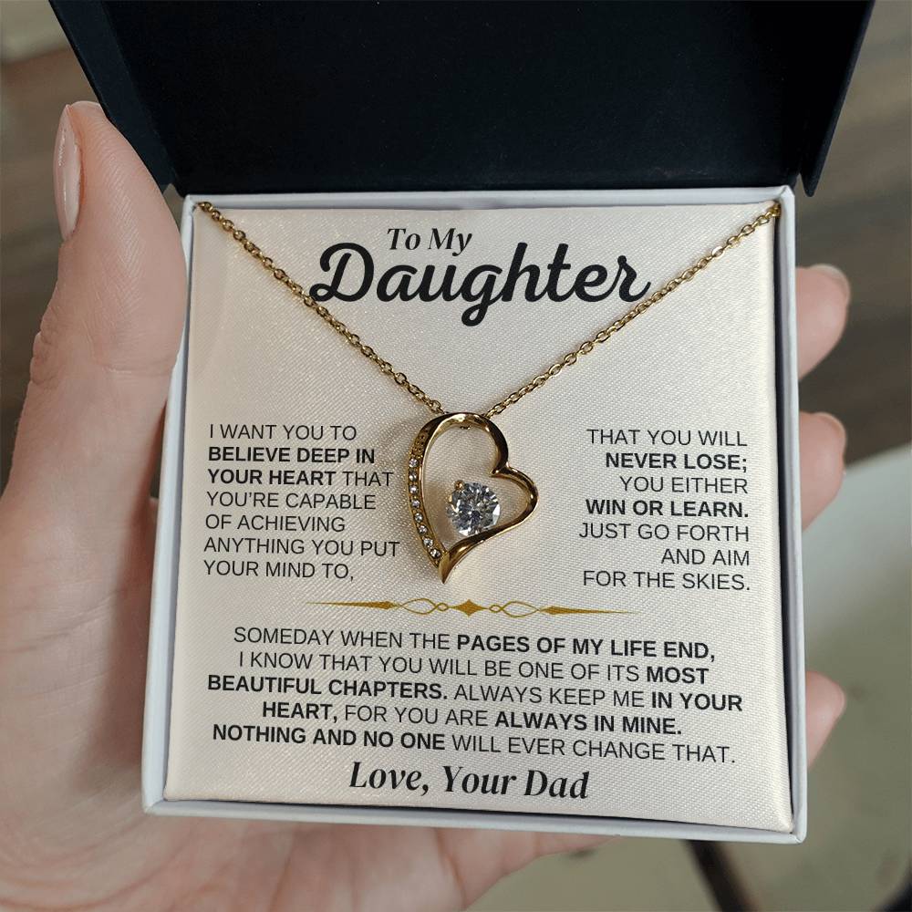 To My Daughter - You're Capable Of Achieving Anything - Necklace Gift Set - SS562