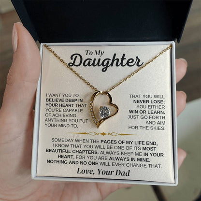 To My Daughter - You're Capable Of Achieving Anything - Necklace Gift Set - SS562