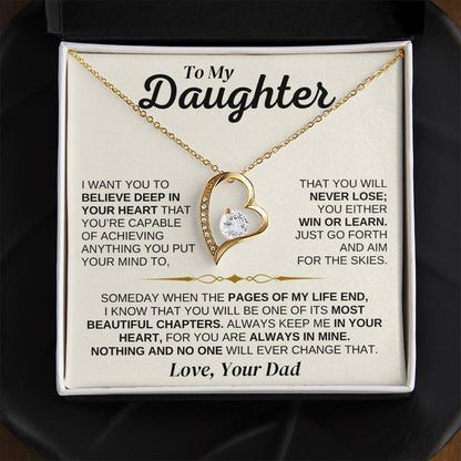 To My Daughter - You're Capable Of Achieving Anything - Necklace Gift Set - SS562