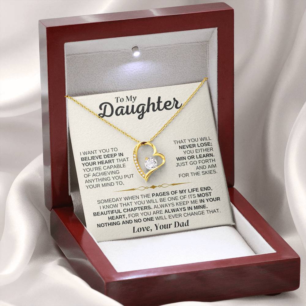 To My Daughter - You're Capable Of Achieving Anything - Necklace Gift Set - SS562