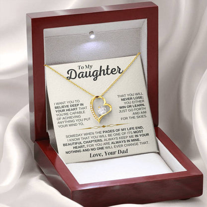To My Daughter - You're Capable Of Achieving Anything - Necklace Gift Set - SS562