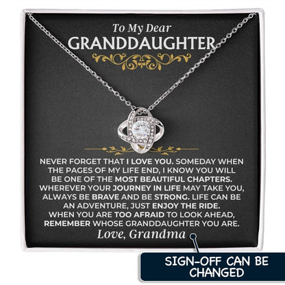 To My Dear Granddaughter - Love Knot Gift Set - SS477V2
