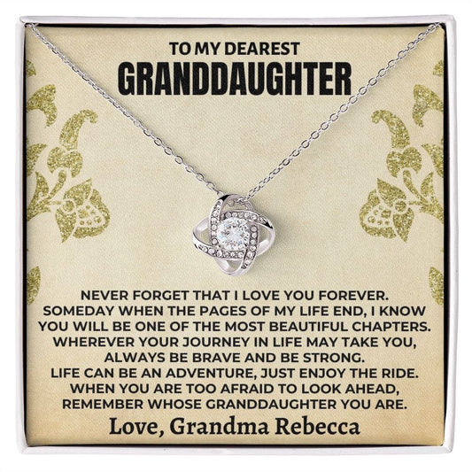 To My Dearest Granddaughter - Love Knot Gift Set - SS477V5