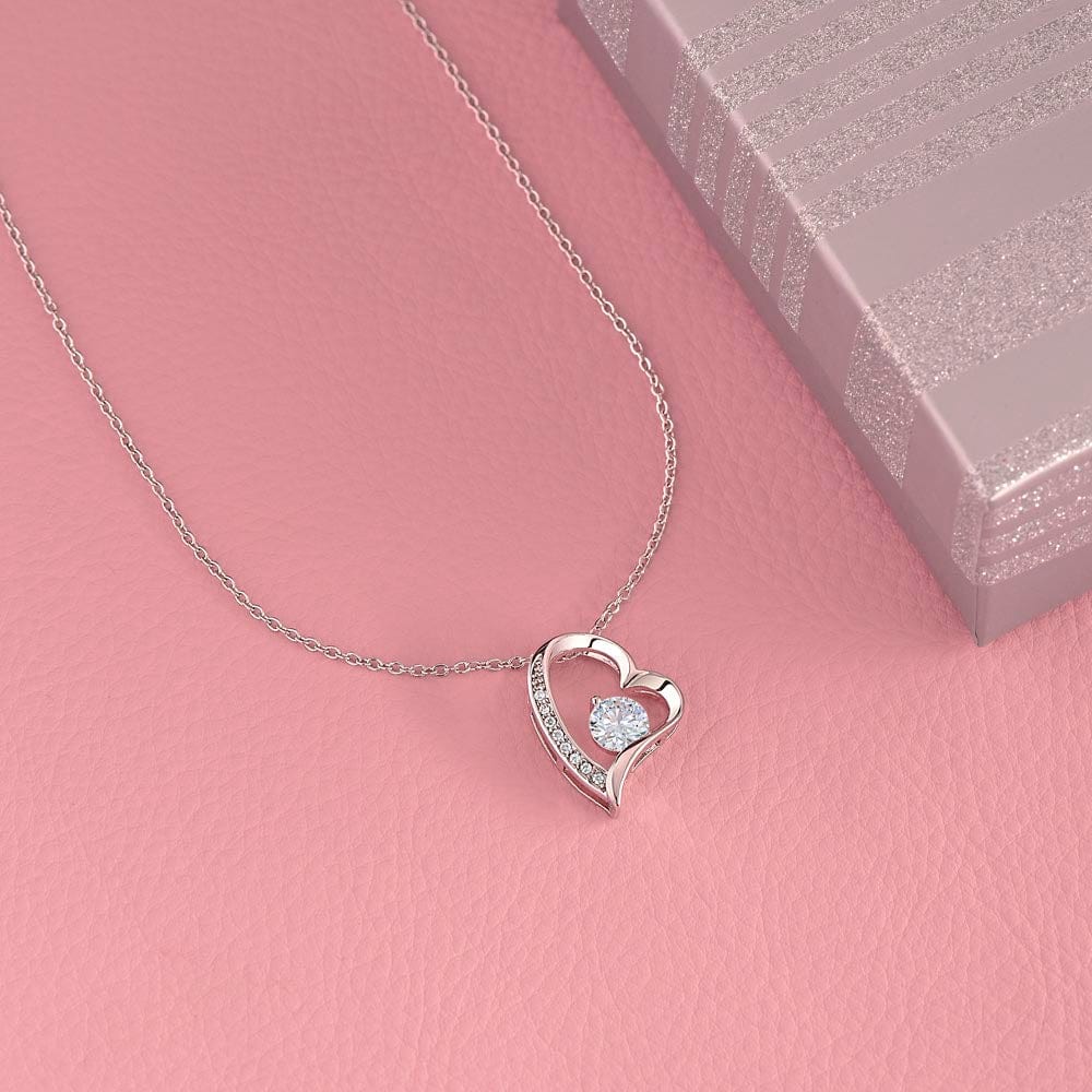 To My Granddaughter - Beautiful Heart Necklace Gift Set - SS341
