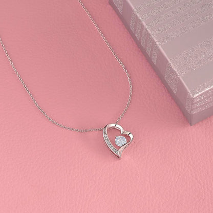 To My Granddaughter - Beautiful Heart Necklace Gift Set - SS341