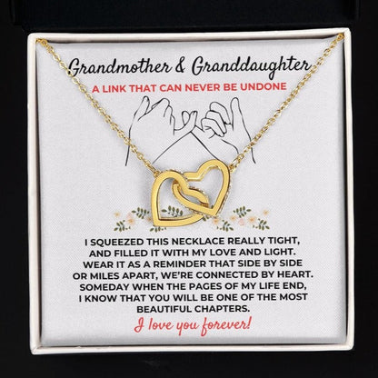 To My Granddaughter - Beautiful Linked Hearts Gift Set - SS394